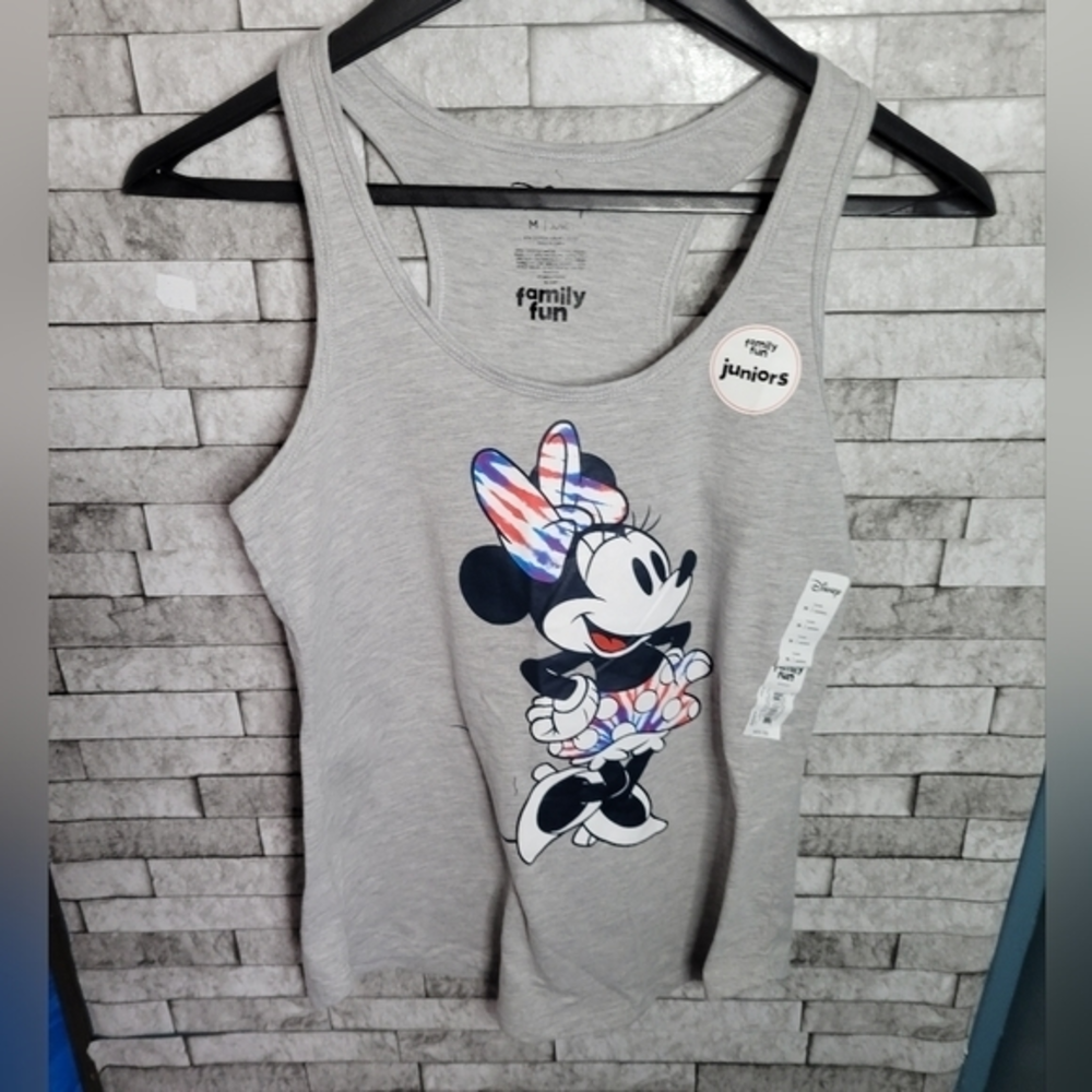 Disney NWT Minnie‎ Mouse racerback tank top Size Medium Junior